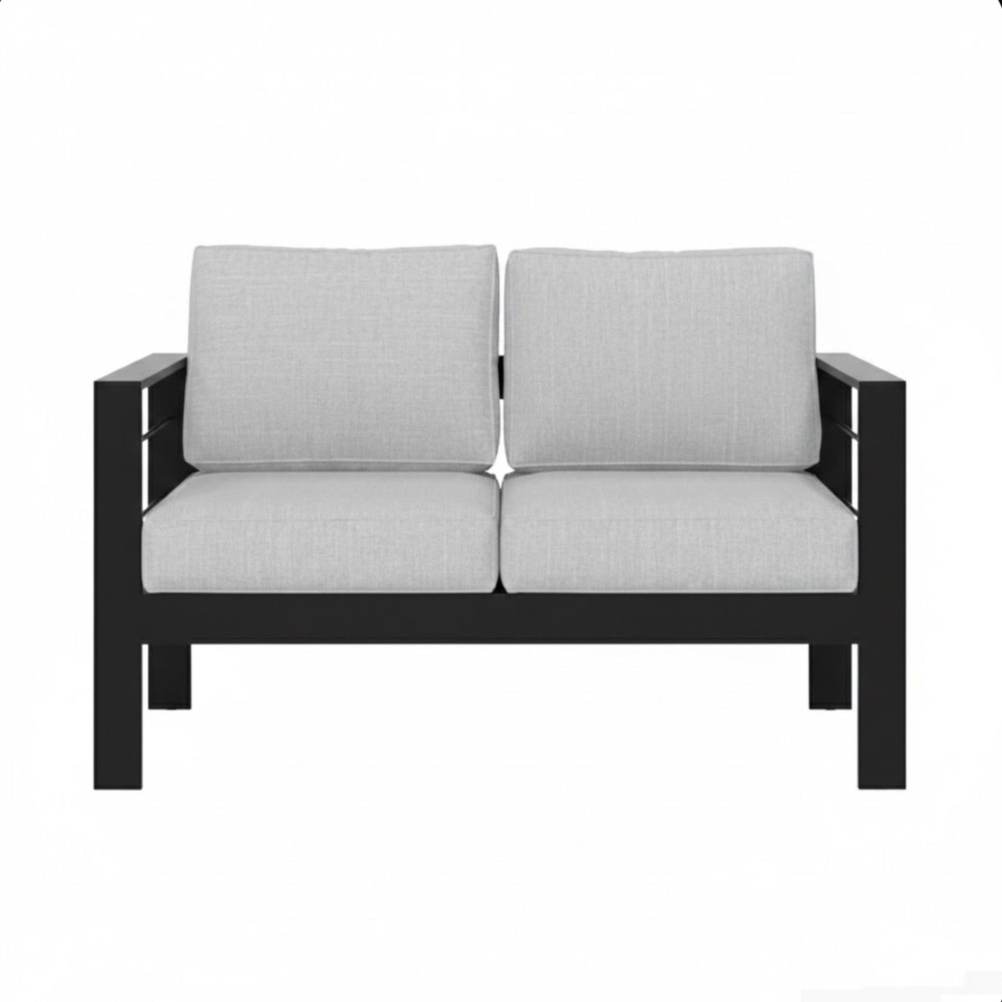 Patio All-Weather Loveseat With Thick Cushions