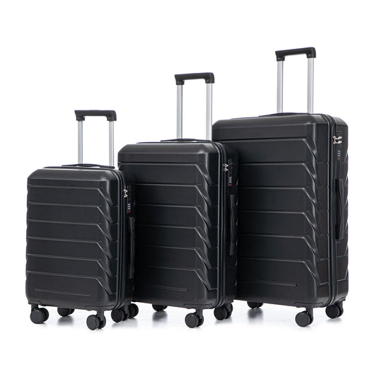 3 Pieces Set 20" / 24" / 28" Spinner Wheel Luggage With Combination Lock