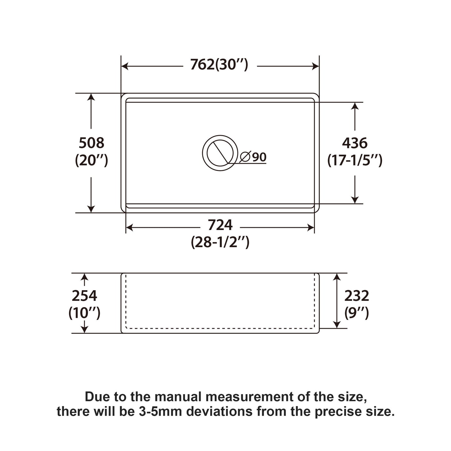 Kitchen Sink Workstation, Single Bowl - White