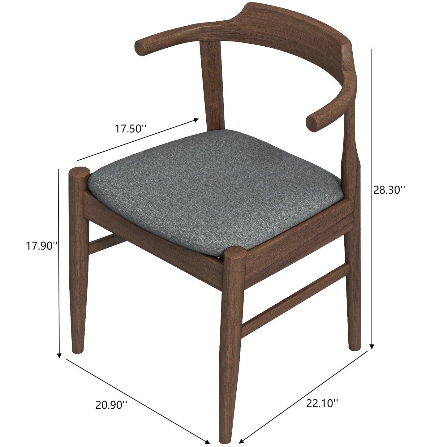 Leon - Mid-Century Modern Dining Chair (Set of 2)