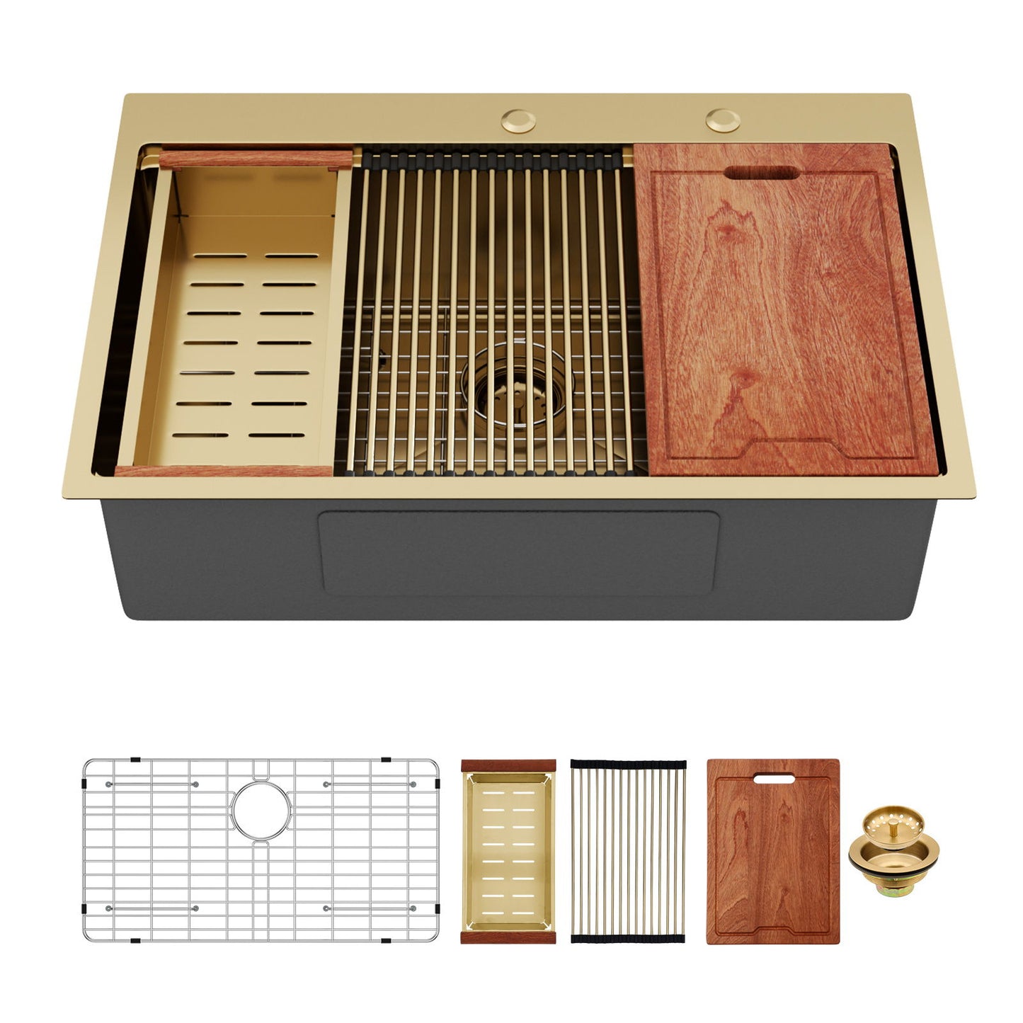 Drop In Kitchen Sink Stainless Steel 16 Gauge