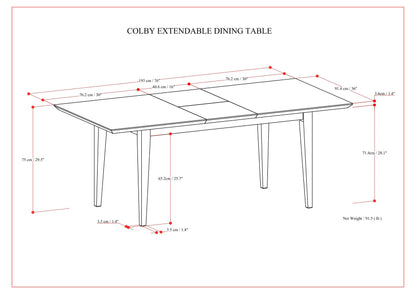 Colby - Dining Table, Contemporary