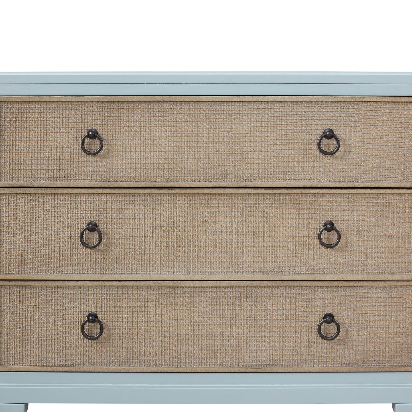 3 Drawers Hall Chest With Cane Fronts