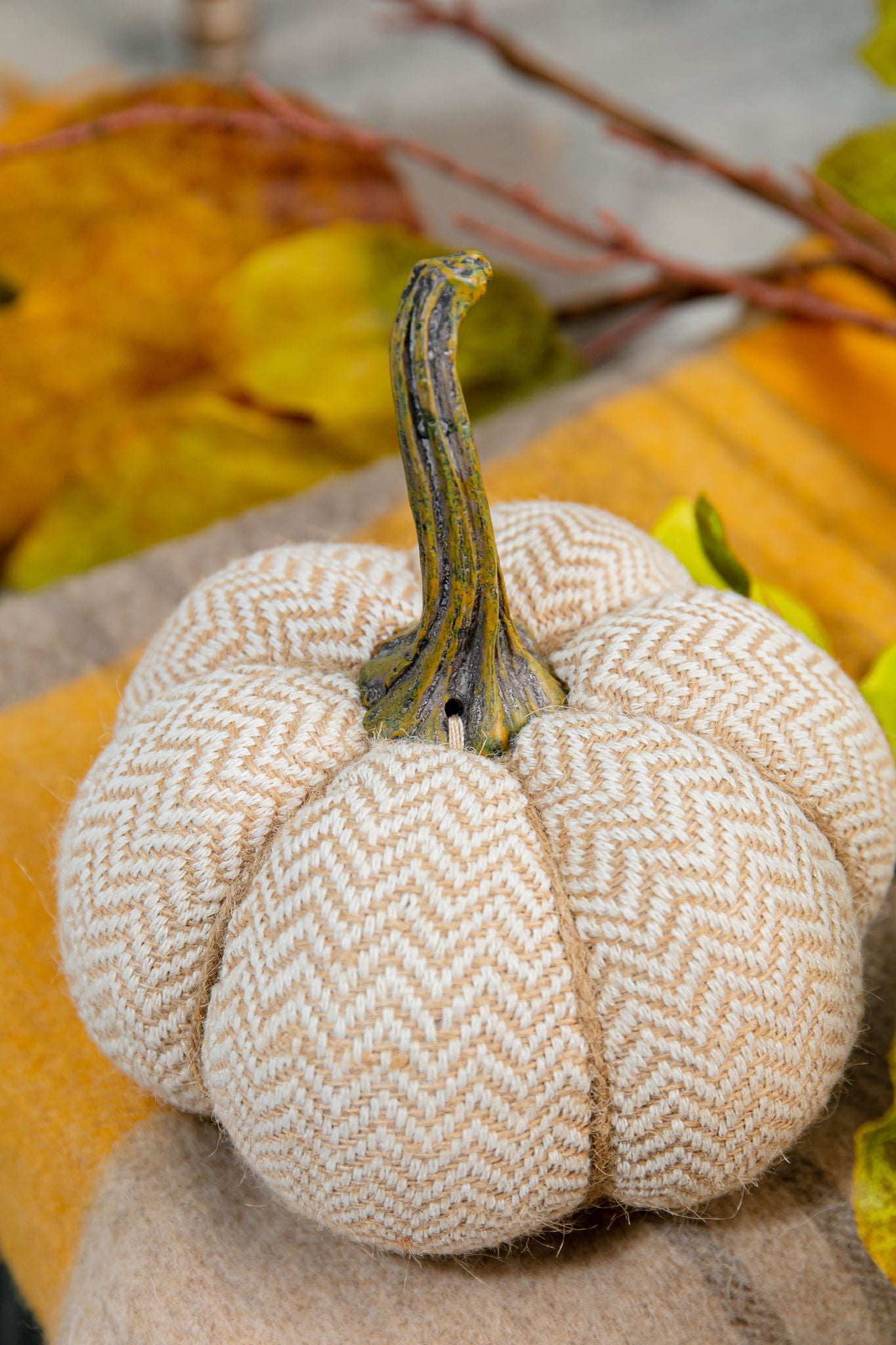 Weighted Pumpkin Ornament Decor For Holiday Harvest Festival Fall Festival & Thanksgiving
