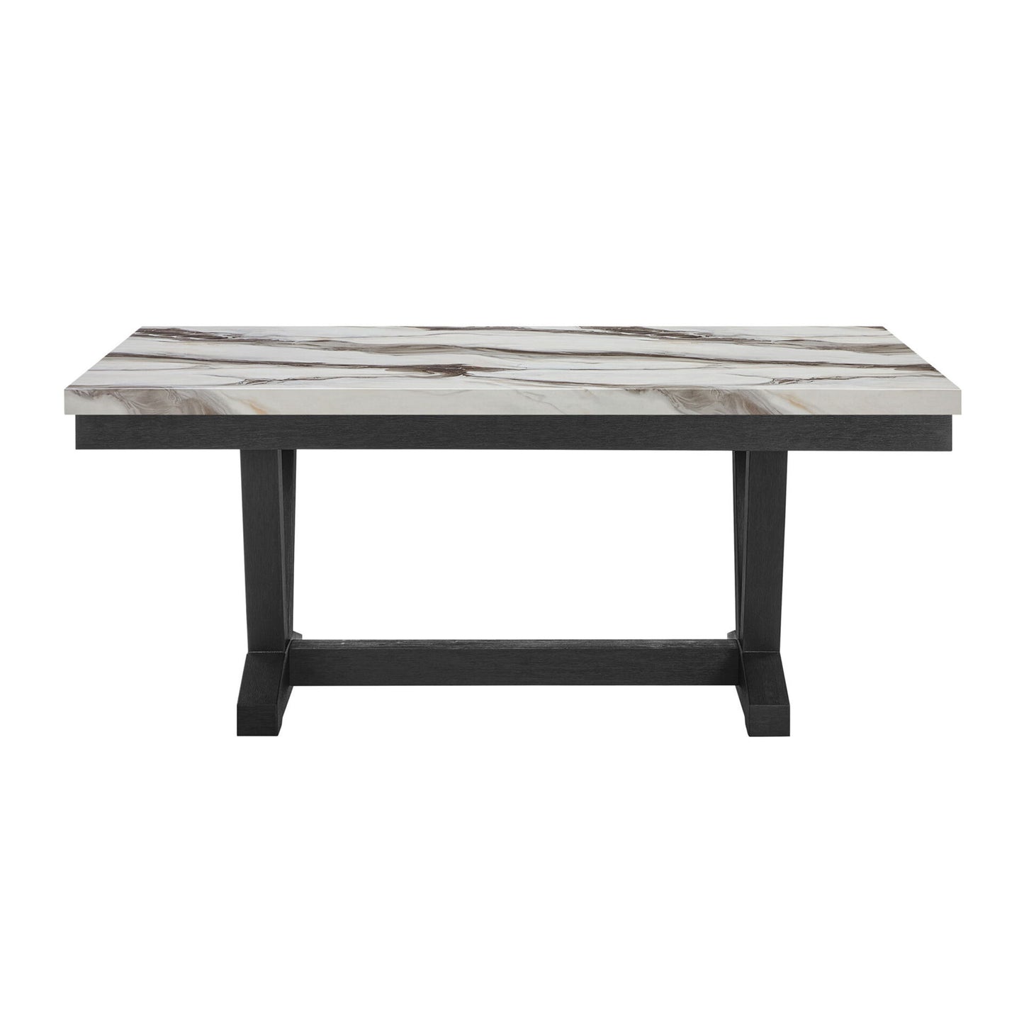 Panda - Dining Table And Trestle Base - Black