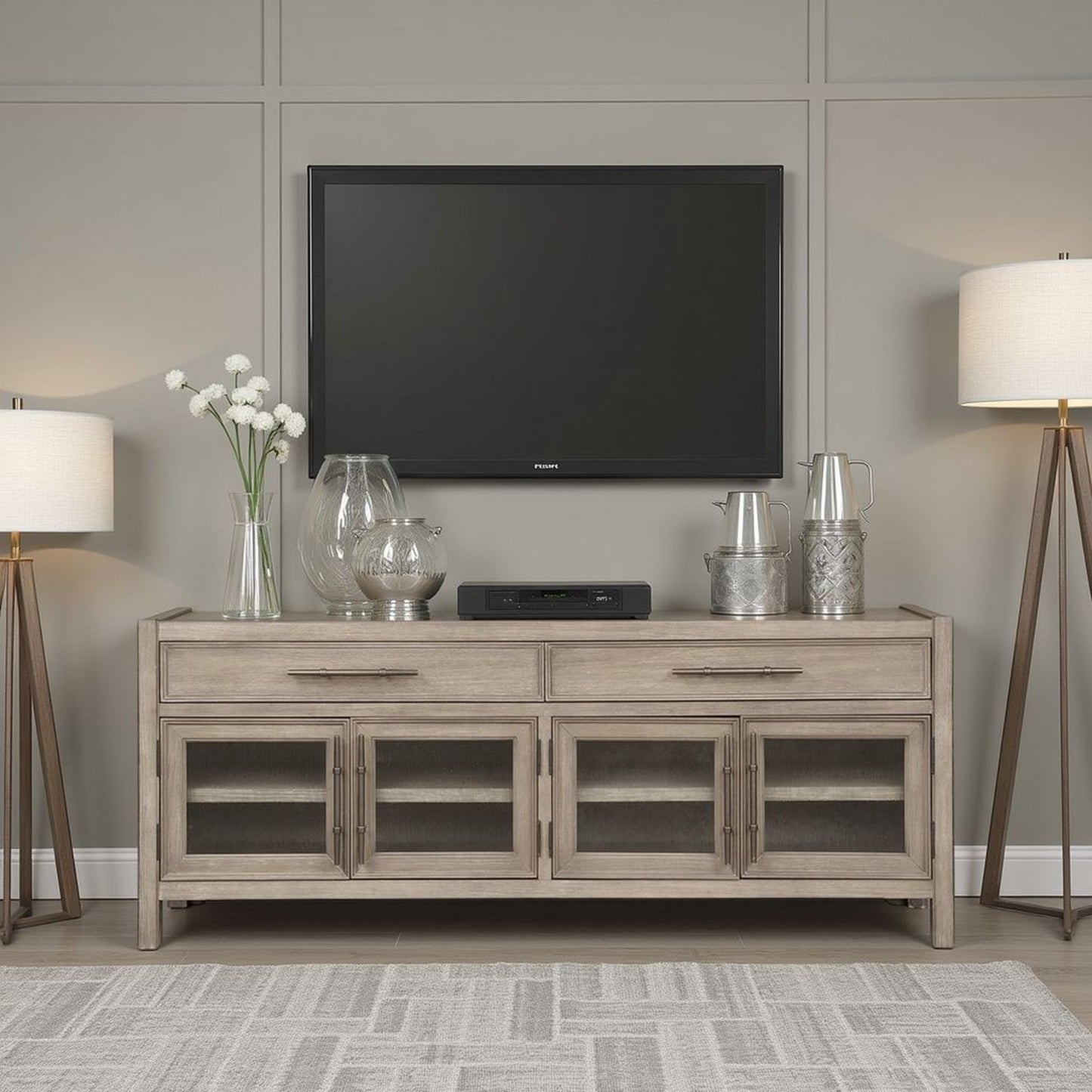 Cypress Lane - TV Stand Console - White Oak