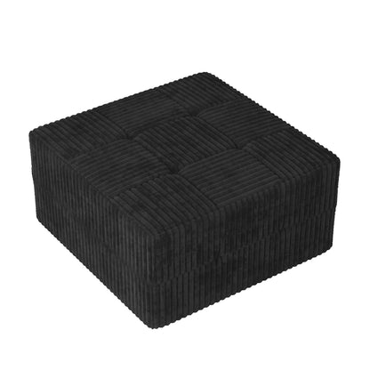 Modern Minimalist Ottoman Sofa Compressed Sectional Corduroy Couch Sleeper