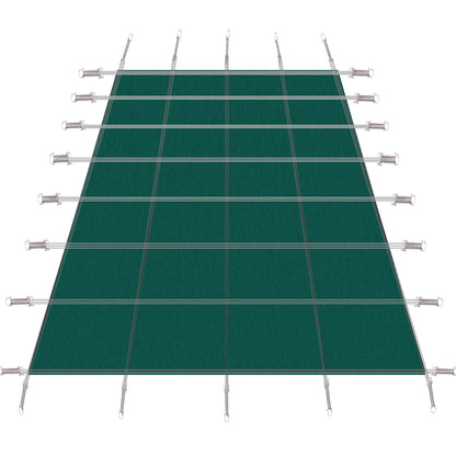 Inground Rectangle Winter Safety Pool Cover, Solid Safety