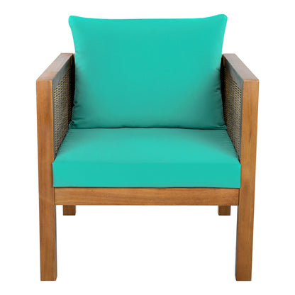 2 Piece Outdoor Armchair Set With Cushion