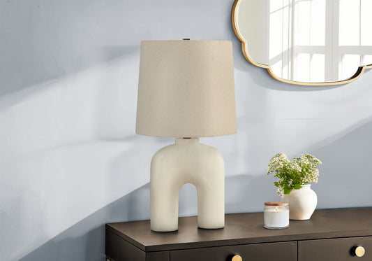 Lighting, Table Lamp, Resin, Modern - Cream