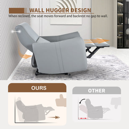 Wall Hugger Power Recliner Chair With USB Port (Type-C)