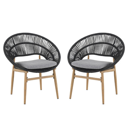 Cyril - Outdoor Papasan Style Dining Chair (Set of 2)