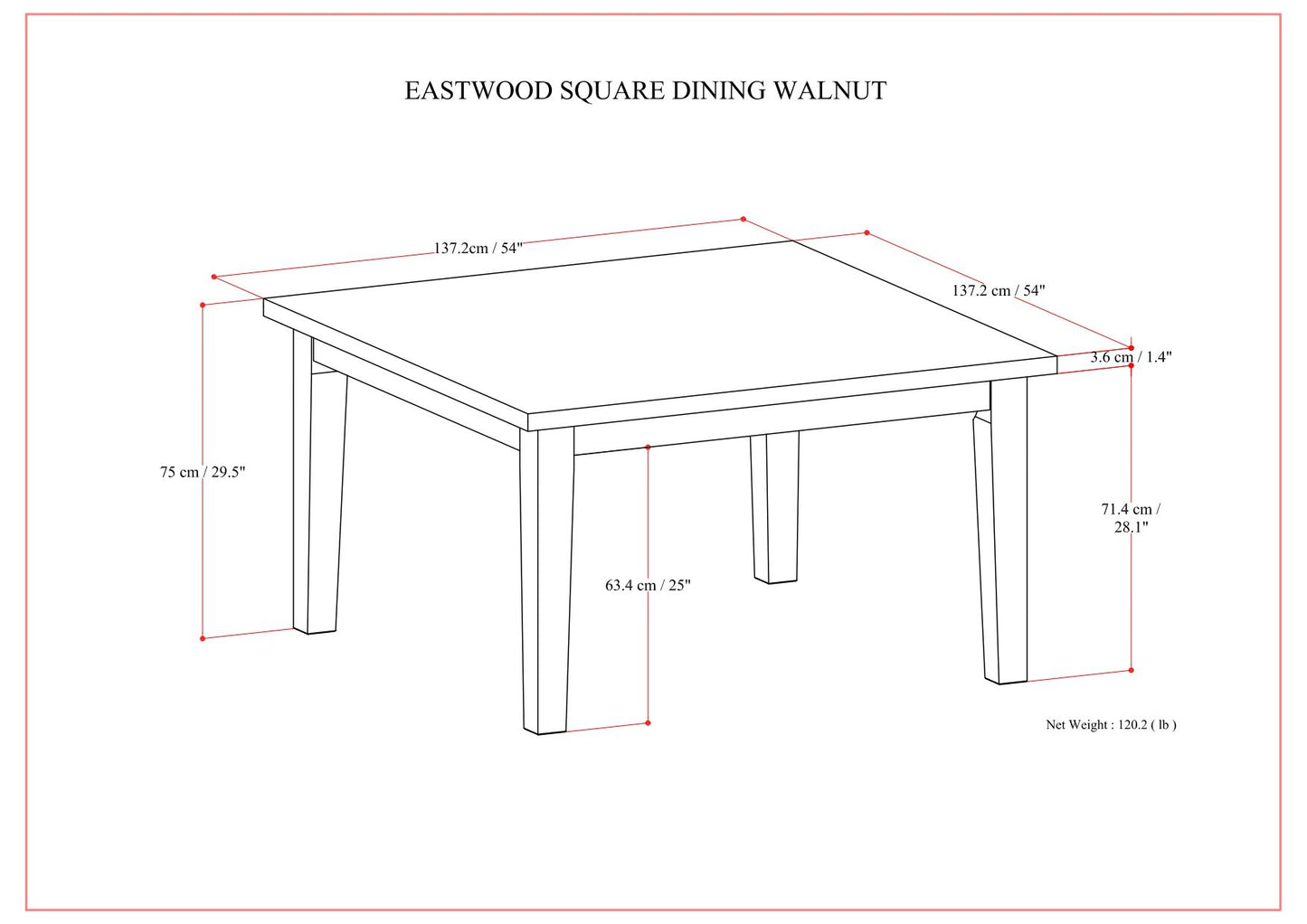Eastwood - Handcrafted Dining Table