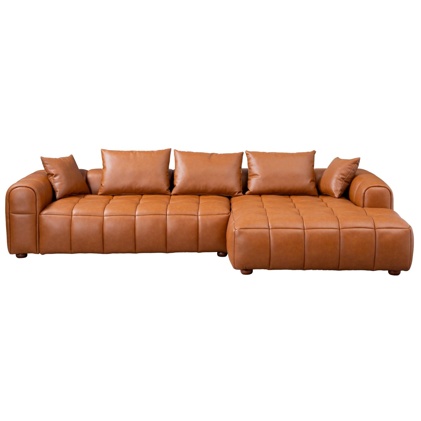 Clark - Sectional Right Sofa - Cognac