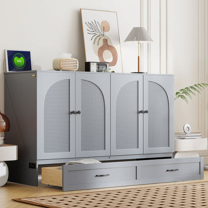 Murphy Bed With Large Drawers