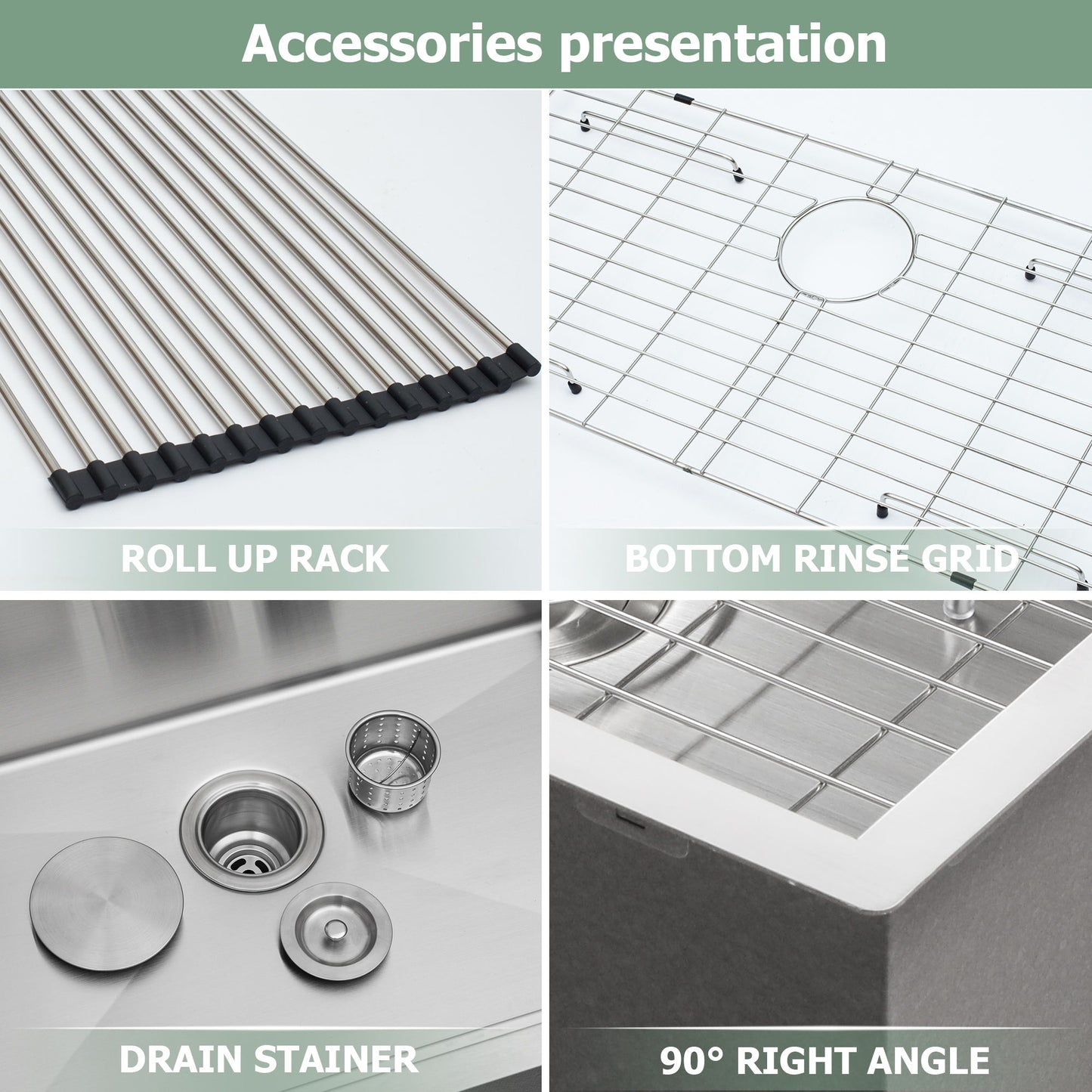 Stainless Steel Drop In Kitchen Sink, Topmount