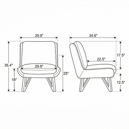 Emerse - Armless Accent Chair