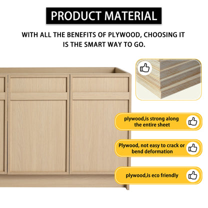 Modern Freestanding Bathroom Vanity & Soft Close Cabinet Doors