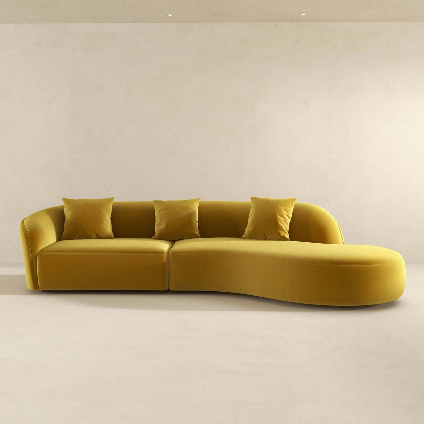 Elijah - Japandi Style Curvy Sectional Sofa