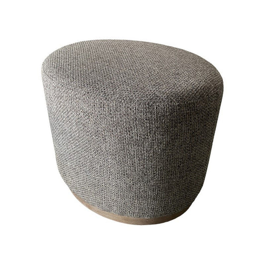 Oval Accent Ottoman - Brown