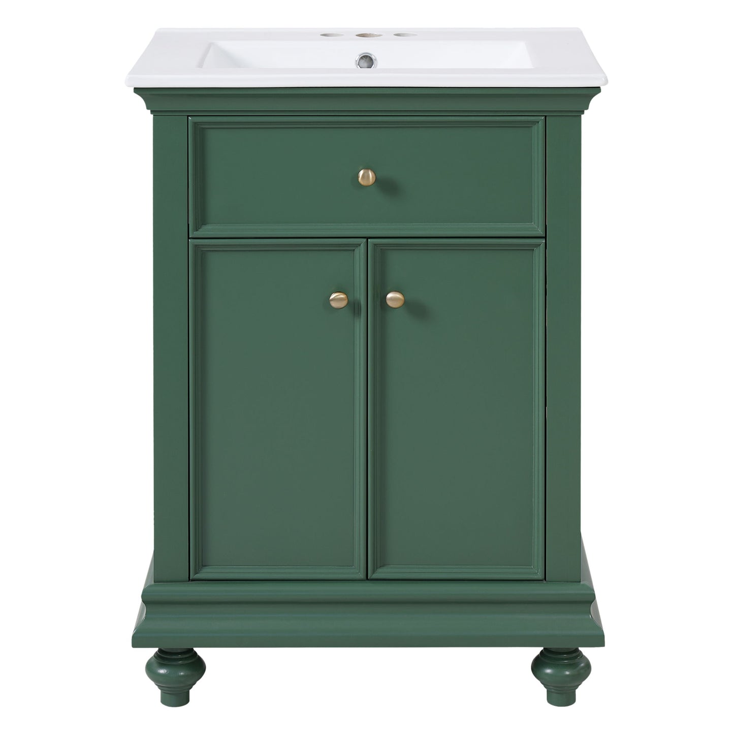 Modern Bathroom Vanity With Tip-Out Drawer And Soft-Close Hinges