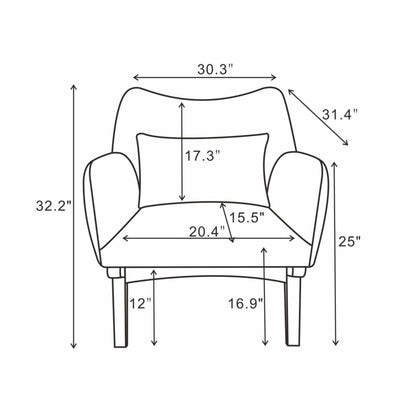 Brayden - Moder Armchair