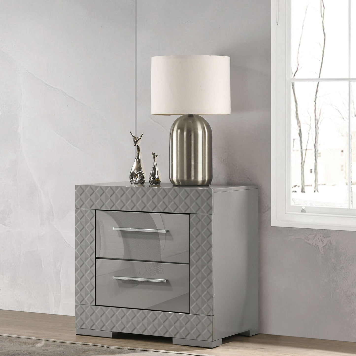 Pierce - 2 Drawer Nightstand, Bedside Table