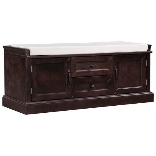 Hearth & Haven Daisy - Storage Bench With 2 Drawers And 2 Cabinets