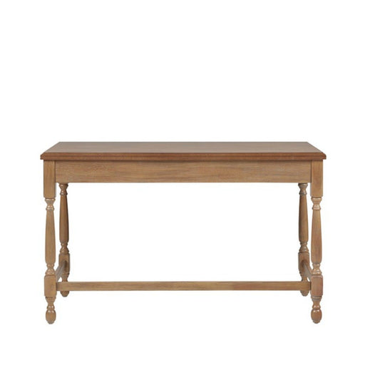 Tabitha - Desk With Drawer And Turned Legs - Natural