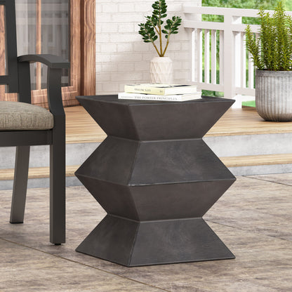 Outdoor Lightweight, Concrete Side Table - Copper