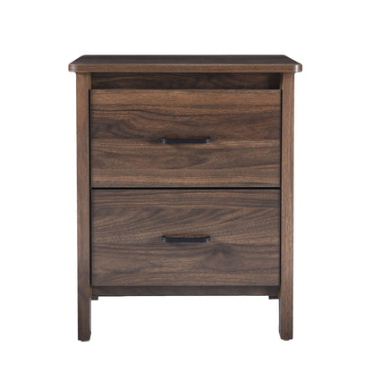Titeca - Contemporary Wood 2 Drawer Nightstand