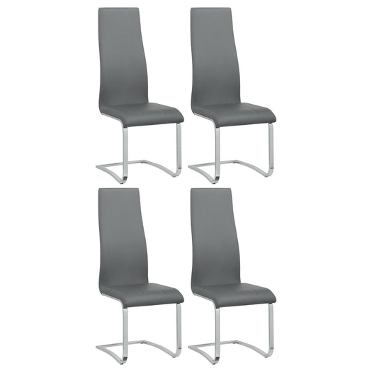 High Back Side Chairs Dining Chairs With Padded Upholstery (Set of 4)