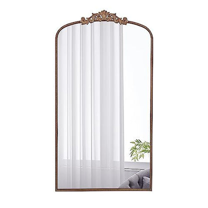 Arch Mirror, Baroque Inspired Wall Decor For Bathroom, Bedroom, Living Room