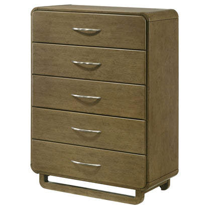 Tully - 5 Drawer Chest - Nutmeg Brown