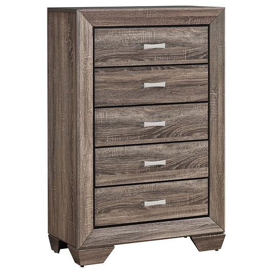Harrison - 5 Drawer Bedroom Chest - Taupe