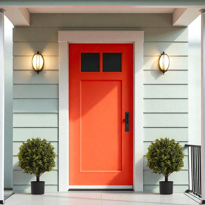 Artificial Ball Topiary Tree Decoration In Pot (Set of 2) - Green