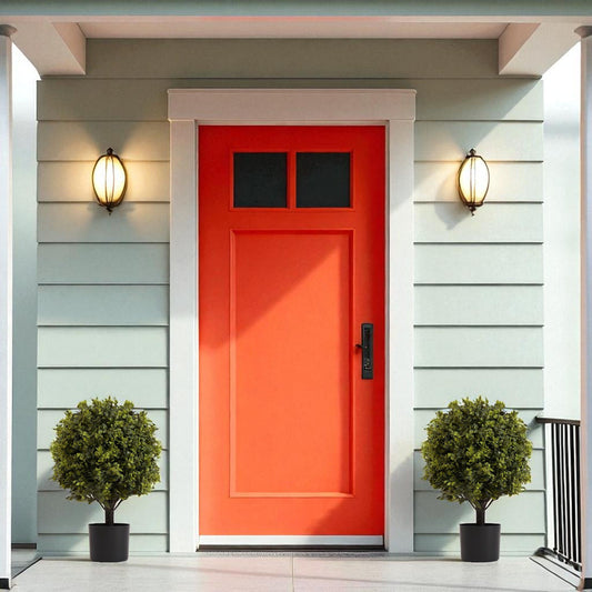 Artificial Ball Topiary Tree Decoration In Pot (Set of 2) - Green