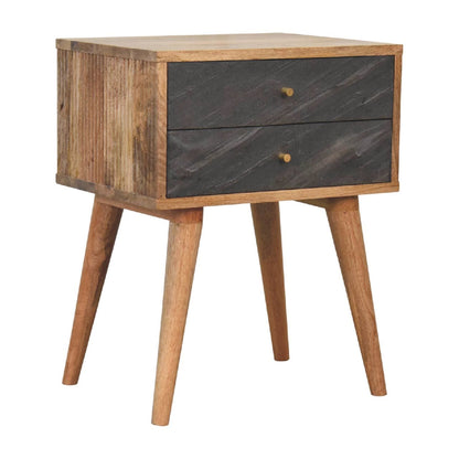 Slade - Bedside Table - Stone Gray