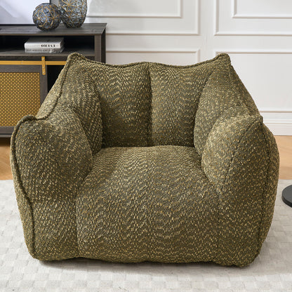 Comfortable Chenille Sofa Chairs With Highly Resilient Foam For Living Rooms And Bedrooms