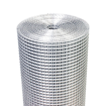 Galvanized Hardware Cloth, Metal Wire Fencing Roll For Garden And Animal Protection - Silver