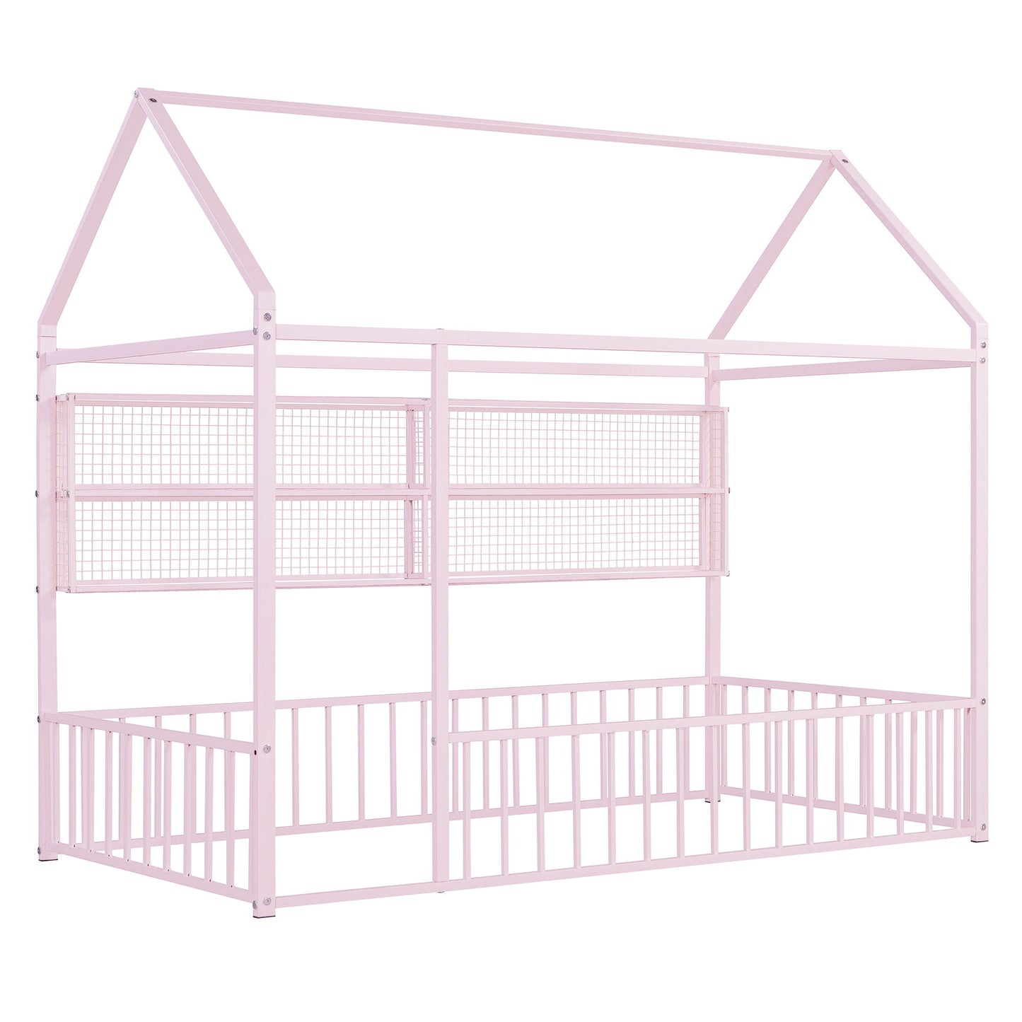 House Frame With Fence And Shelves