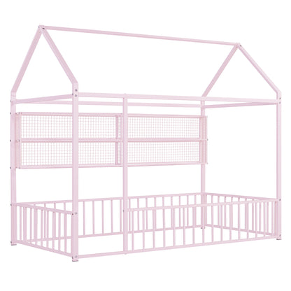 House Frame With Fence And Shelves