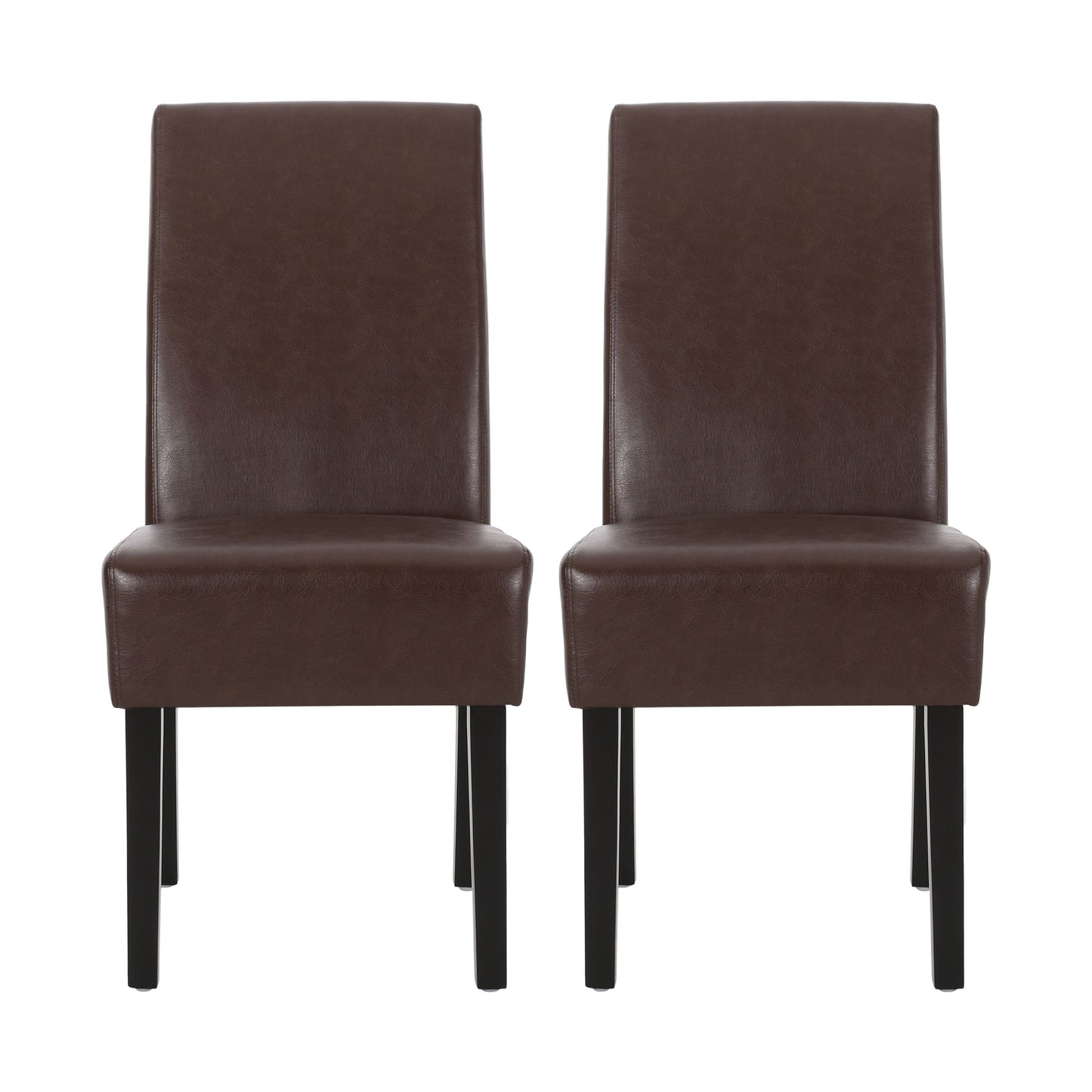 Contemporary Dining Chair With Rubberwood Legs (Set of 2)