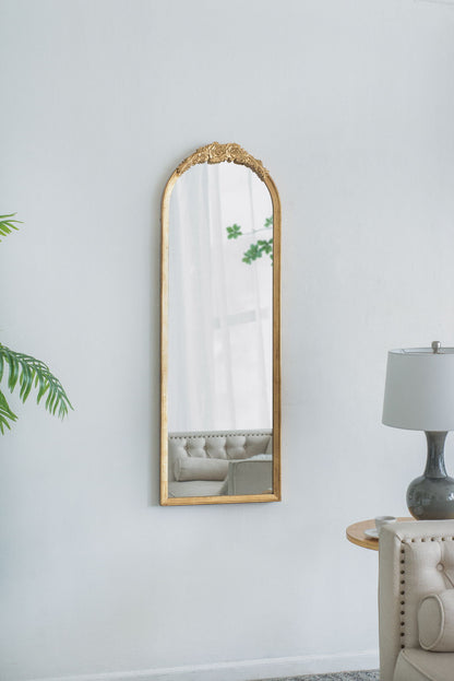 Wood Floor Mirror, Full Body Mirror Dressing Make Up Mirror For Bathroom