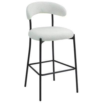 Counter Height Bar Stools With Powder Coating Base And Footrest