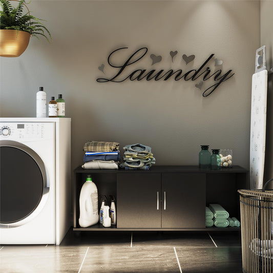 Lory - Shoe Storage Bench - Black