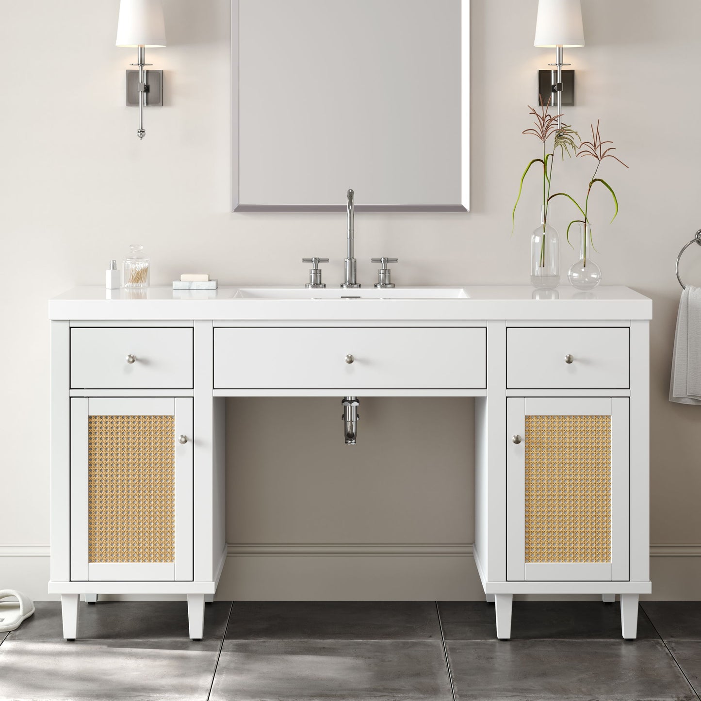 Bathroom Vanity With Sink, Spacious Storage Cabinet