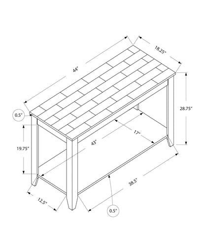 Console Accent Table Narrow For Living Room - Espresso