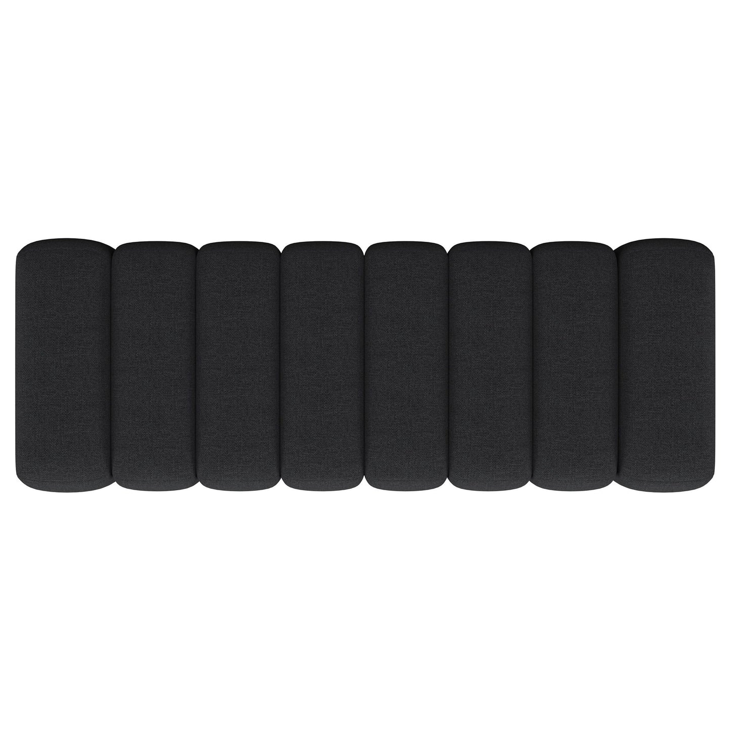 Modern Upholstered Tufted Accent Bench & Round Legs