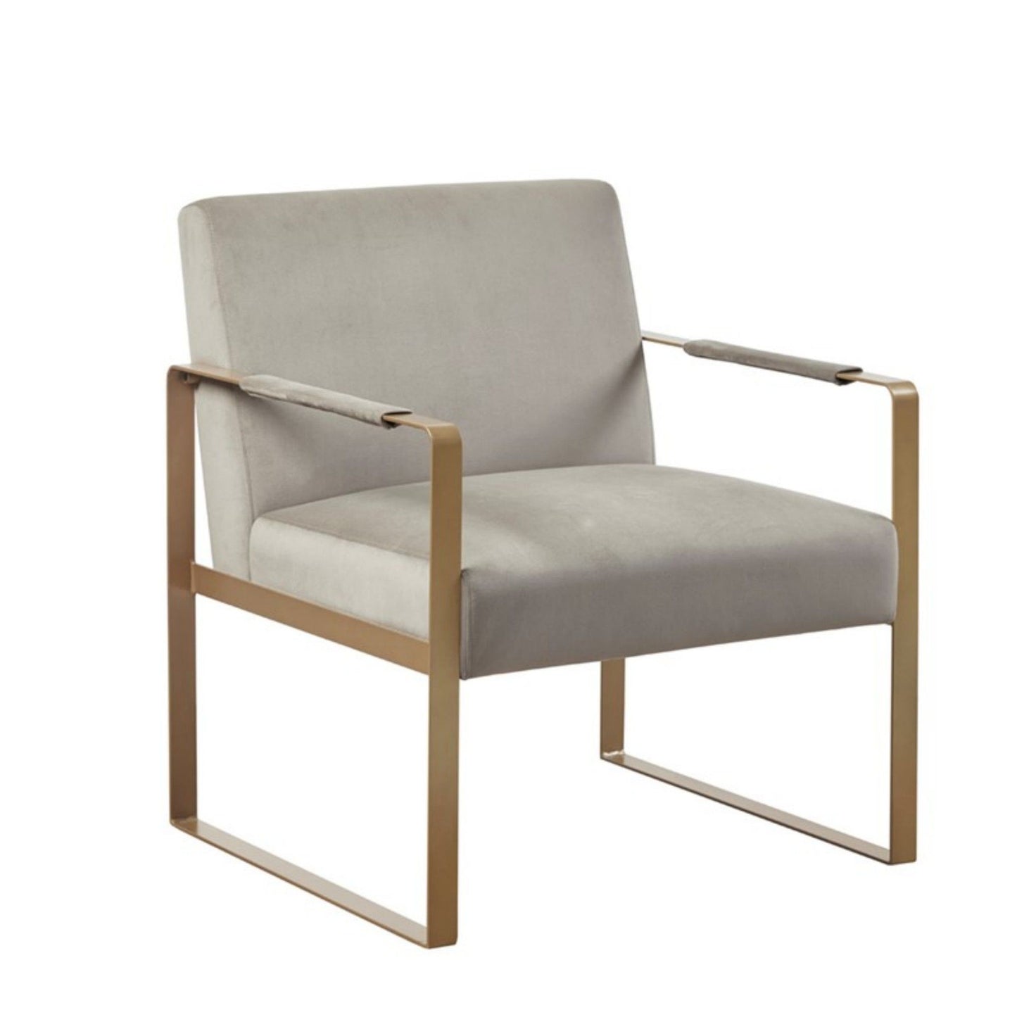 Jayco - Accent Chair With Metal Arms - Beige